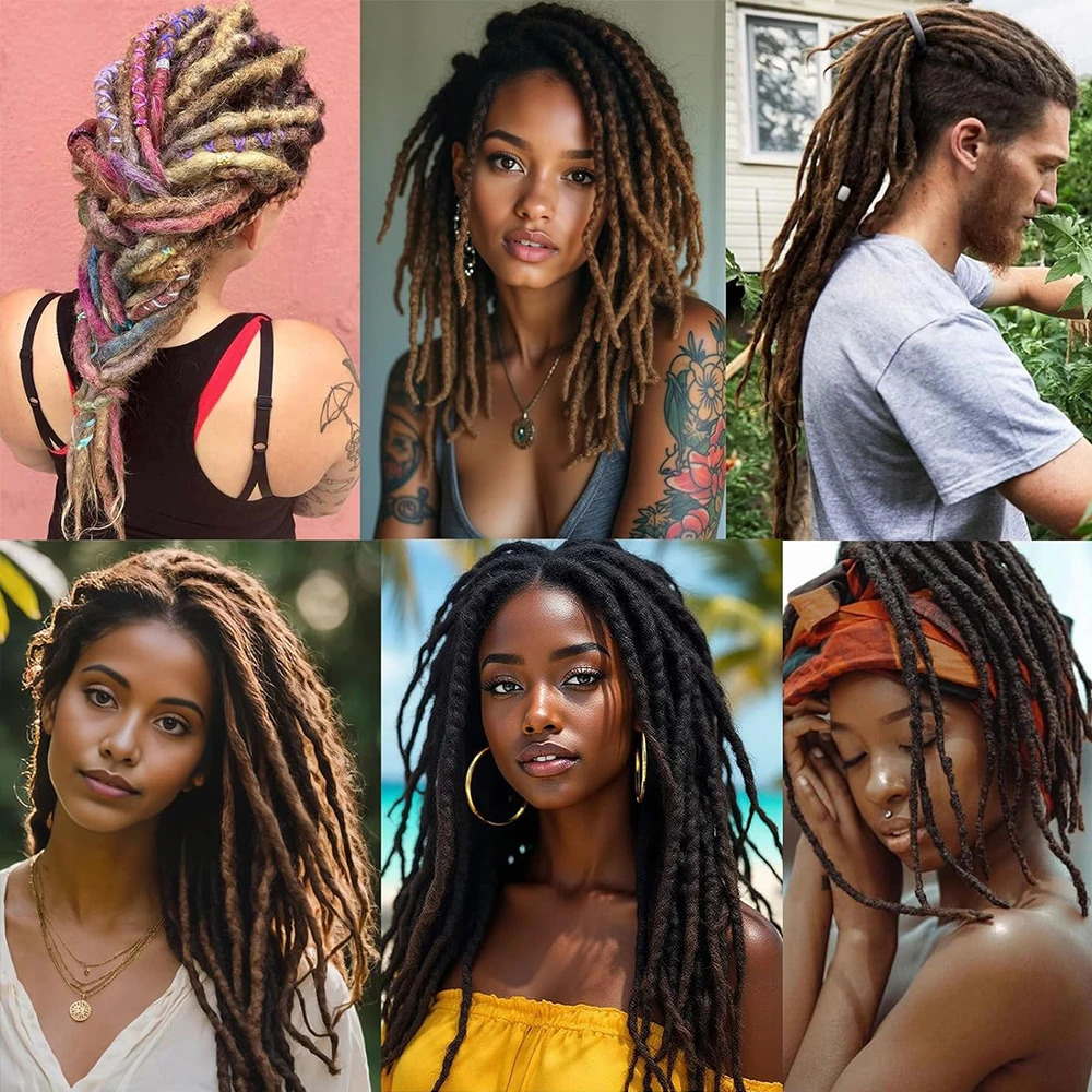 4 Pcs/Lot Hook Needle Crochet Micro Hook For Making Braiding Dreadlock Hair Tools 0.5Mm 0.6Mm 0.7Mm 0.8Mm Smooth Handle