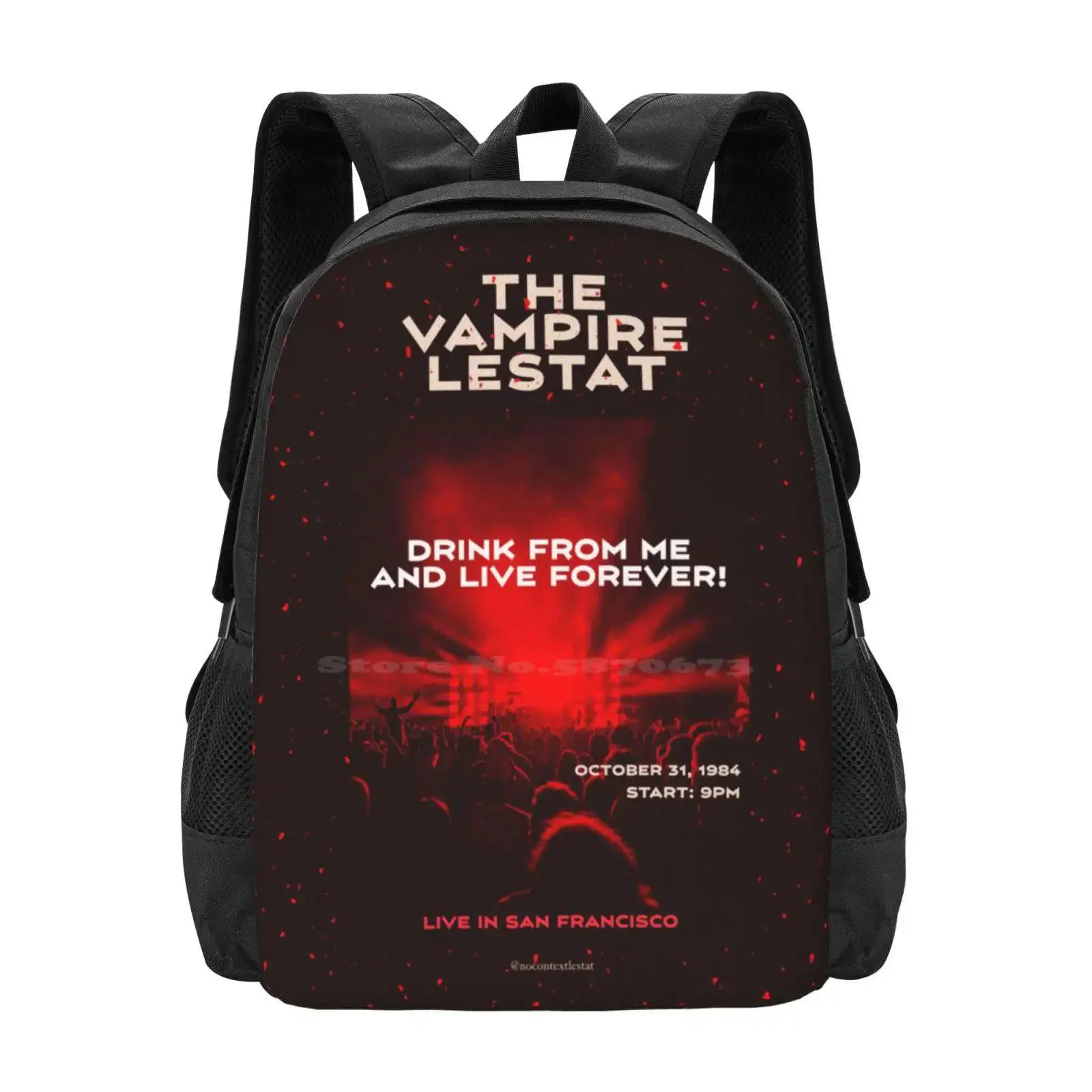 

The Vampire Lestat Concert Poster 4 Hot Sale Schoolbag Backpack Fashion Bags Lestat De Lioncourt The Vampire Lestat Inetrview