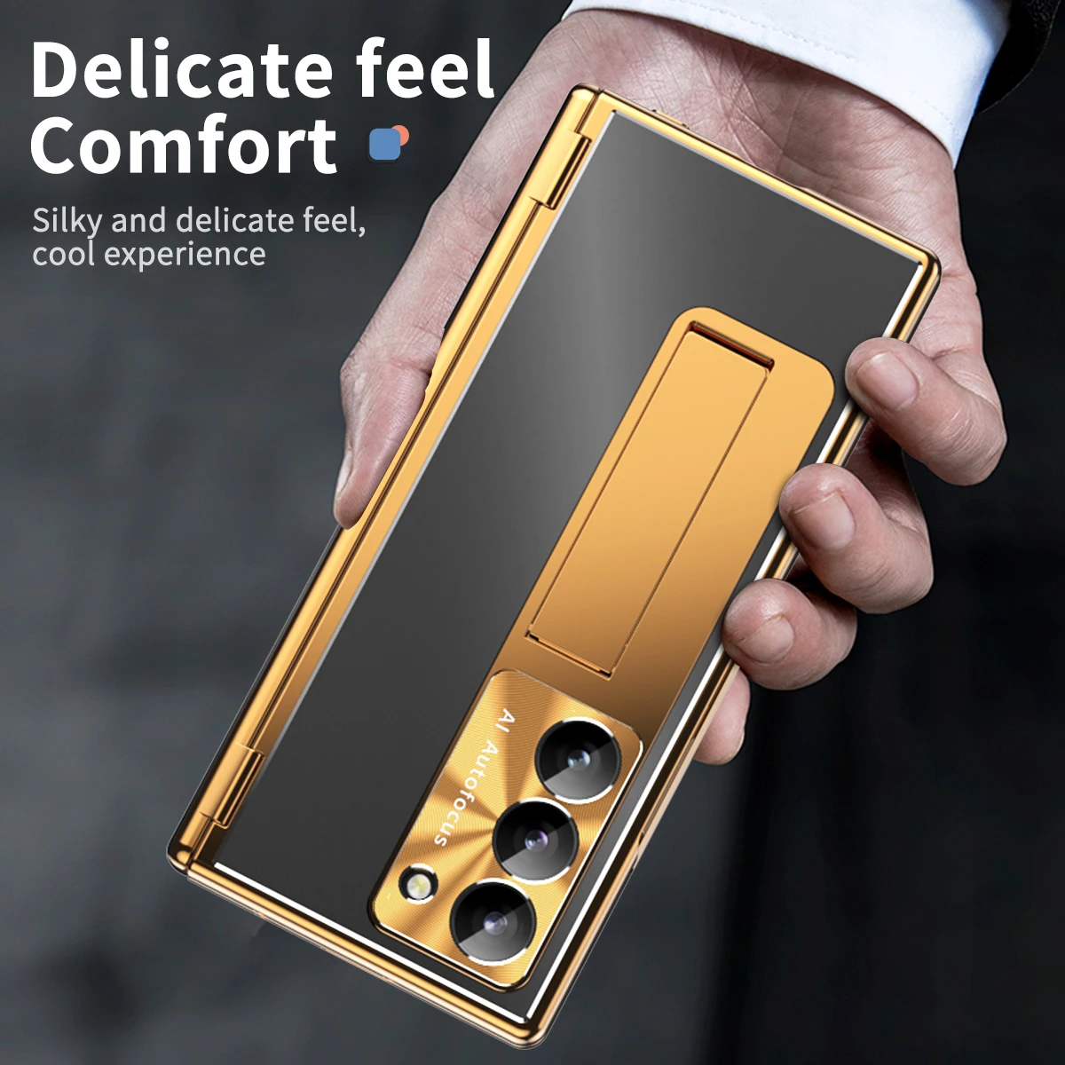 Metal Aluminum Alloy Case For Samsung Galaxy Z Fold 6 5 4 3 With Touch Pen Leather Full Protector Glass Film Stand Folding Cover