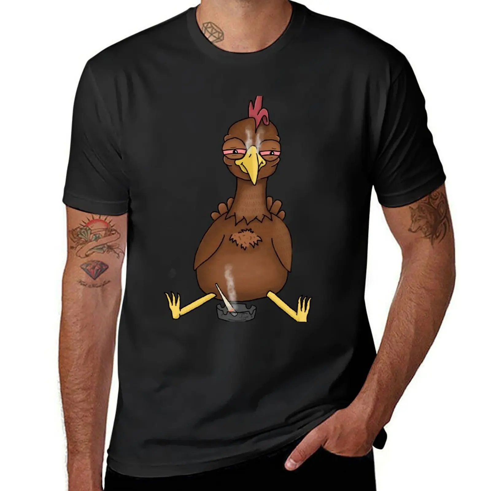 

The Stoned Chicken T-Shirt plus sizes anime clothes plain t shirts men