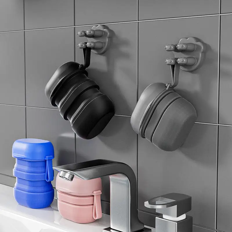 

Portable Folding Waterproof Travel Soap Box Silicone Leak Proof Foldable Soap Box With Handle Soap Case Outdoor