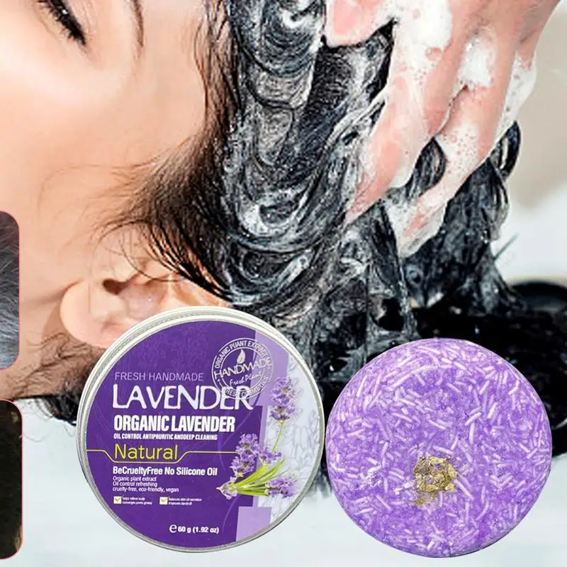 

Damaged Repair Shampoo Bar 60g Hair Refreshing Shampoo Products Lavender Effective White Hair Darkening Shampoo Nourishes Scalp