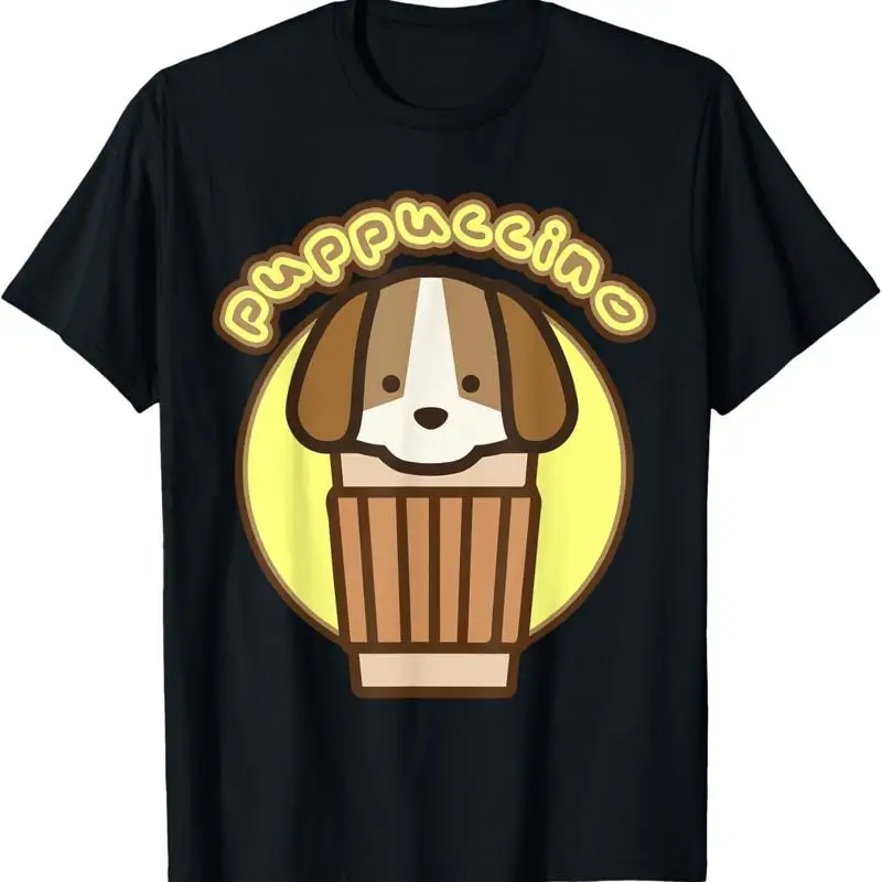 Puppuccino Puppy y capuchino café camiseta