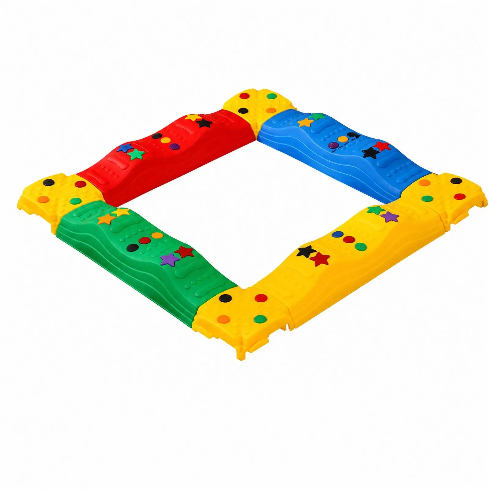 Sensory Board Kit for Kids Balance Path Toy with Raised Patterns Modular Plastic Pieces for Coordination Training Indoor