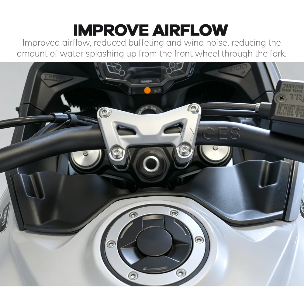 For Tiger Sport 800 2025- Motorcycle Accessories Wind Deflector Cockpit Panel Fairing Updraft Spoilers