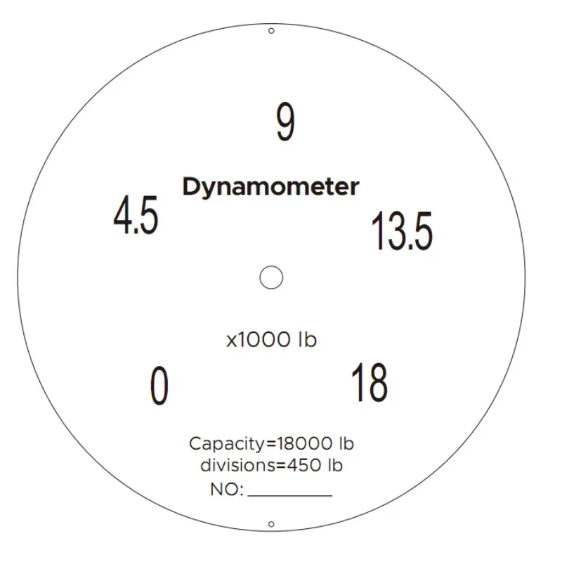 Spirit Level 18000lb LK-1 Tensile Force Gauge Dynamometer Measuring Instrument