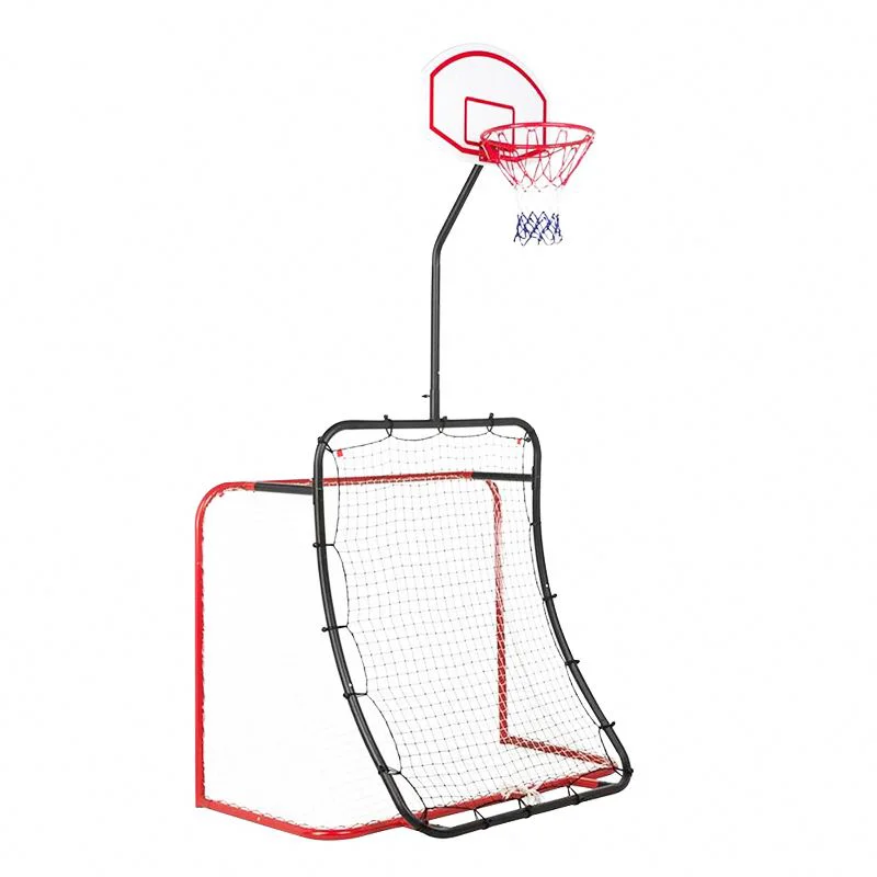 

3-in-1 Entertainment Training Equipment Football Gate + Basketball Rack + Football Rebound Net