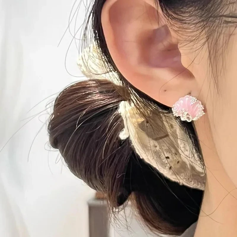 

PONYKISS Tibetan Silver 1 Piece Zircon Starfish Shell Hoop Earrings for Women Cute Animal Fashion Jewelry Accessories in Summer