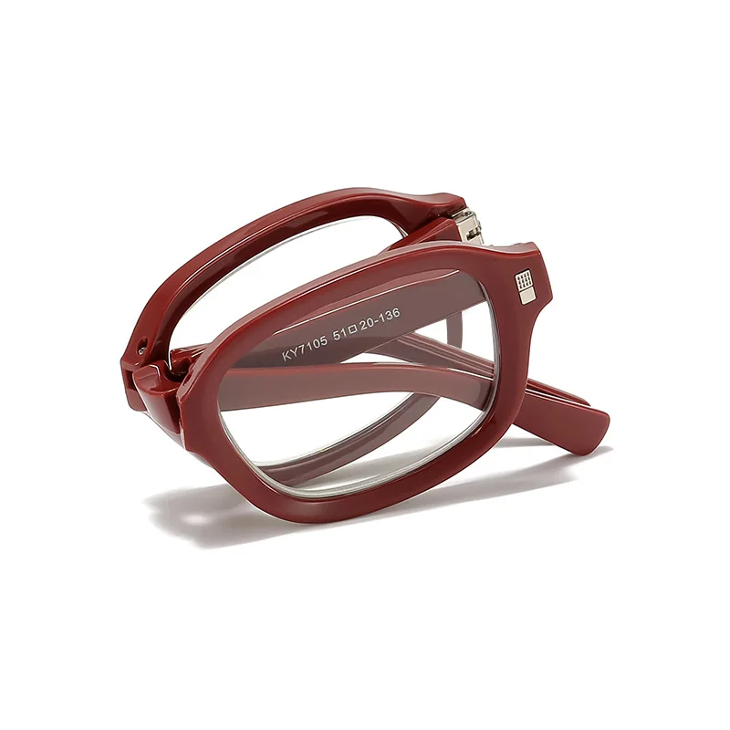 Finished Folding Photochromic Reading Glasses for Women Men Vintage Portable Anti Blue Light Eyewear Color Changing Sunglasses