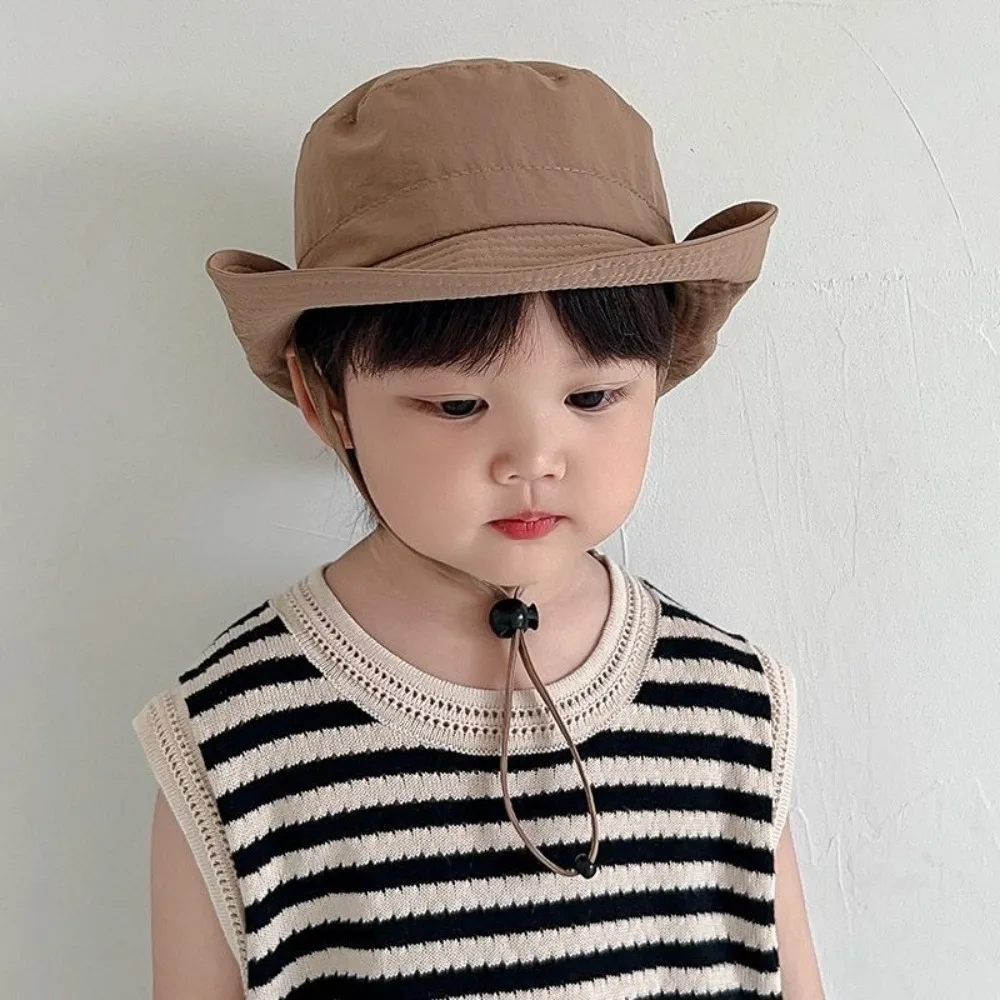 

New Trendy Bucket Hat Anti-Sun Anti-UV Sunscreen Hat Adjustable Breathable Beach Hat Summer