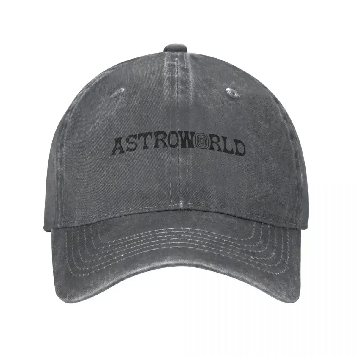 Vintage Astroworld Baseball Cap Unisex Distressed Denim Headwear Outdoor Running Golf Adjustable Hats 