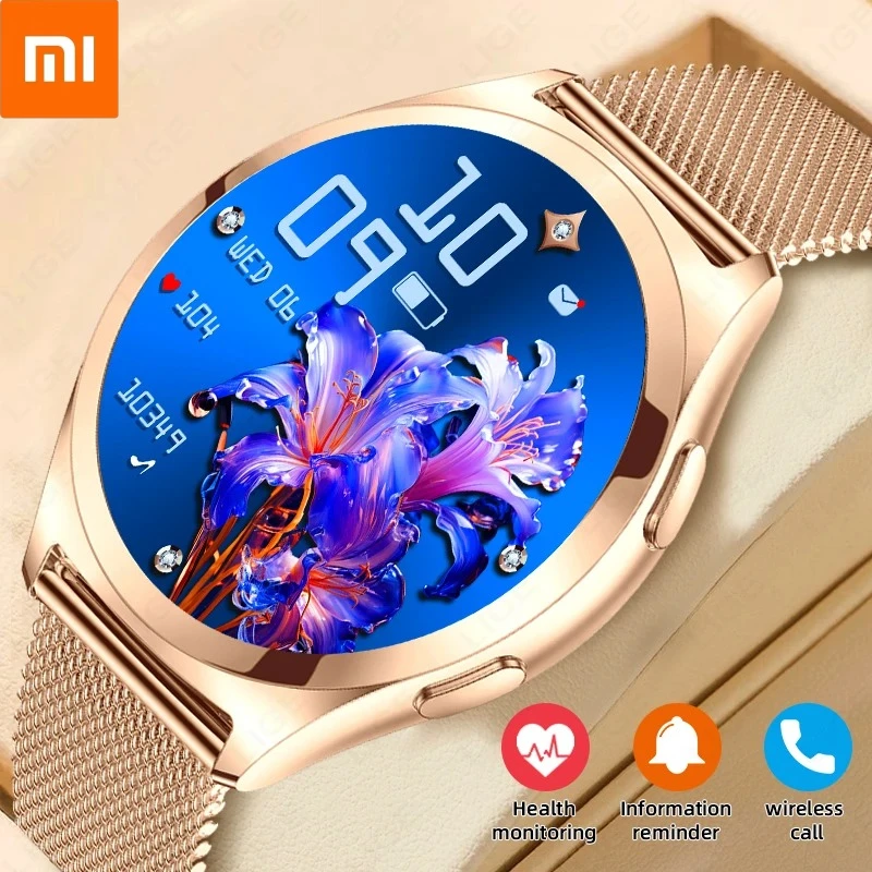 

Женские умные часы Xiaomi с Bluetooth и вызовом, женские часы для мониторинга здоровья, часы на заказ, спортивные водонепроницаемые умные часы для мужчин