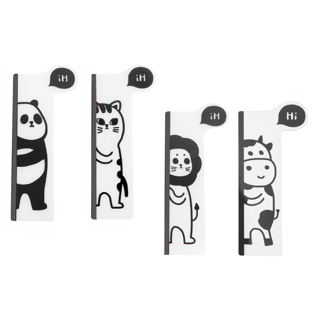 4 Pcs Monitor Pad Memo Board Message Side Holder Computer Acrylic Laptop