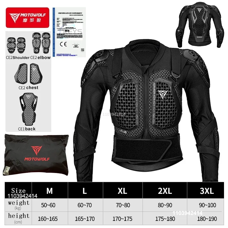 Motorjas Heren Schildpad Voor Motocross Motorfiets Body Armor Motor Racing Jas CE Goedgekeurde Bescherming Versnellingen Apparatuur