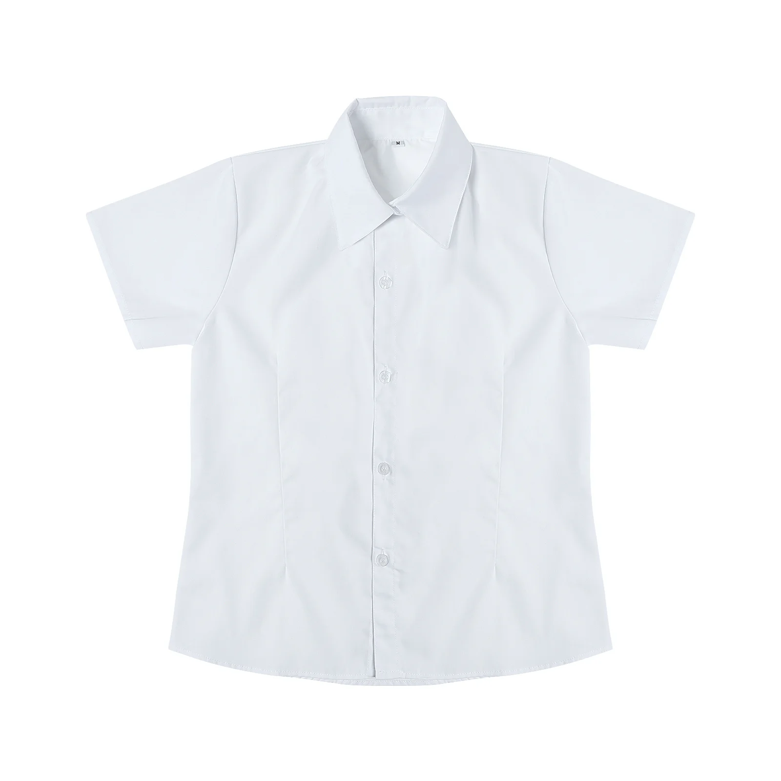 1 pezzo camicia uniforme scolastica bianca in stile giapponese manica corta comoda e traspirante camicia uniforme Jk per ragazze taglia M vestito estivo