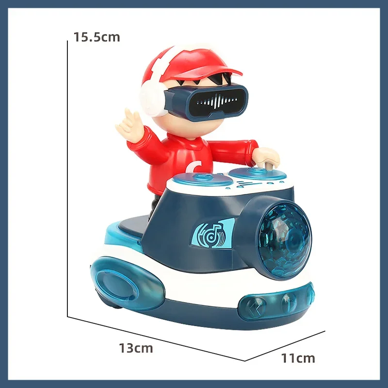 유아 DJ 자동차 전자 Bouncin 비트 음악 조명 바운스 액션 스윙 춤 장난감 아이 선물