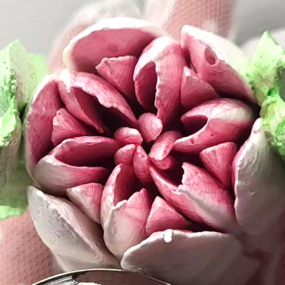 대형 러시아 파이핑 입 세트 마시멜로 케이크 도구 발렌타인 데이 로즈 튤립 꽃다발 크림 베이킹 3종 세트