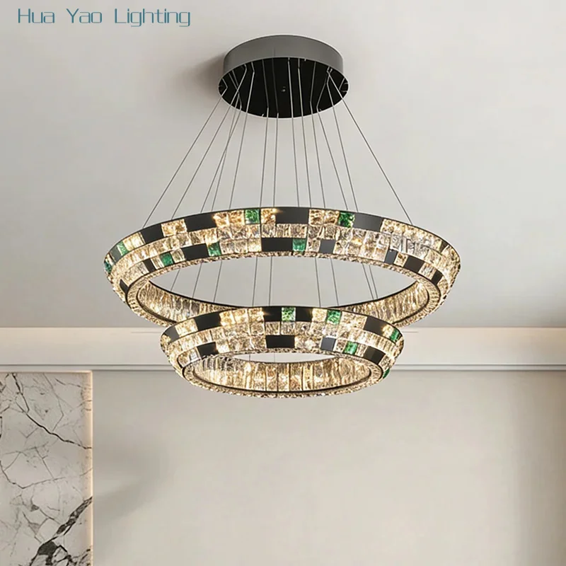 2026 Modern Home Decor Ring Led Pendant Light Lamps For Living Room Chandeliers For Dining Room Hanging Indoor Lighting