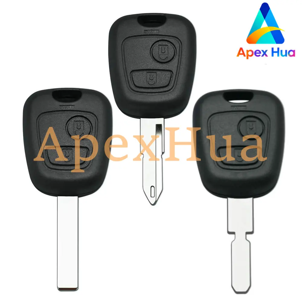 

Прямой корпус дистанционного ключа для Citroën/Peugeot, совместимый с C2 206 207 307 308 406, запасной чехол для автомобильного ключа, сменный аксессуар