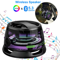 G200 Car Motocycle Magnetic Bluetooth 5.3 Speaker Wireless Portable Mini Travel Stereo Speaker with RGB Light and Phone Holder