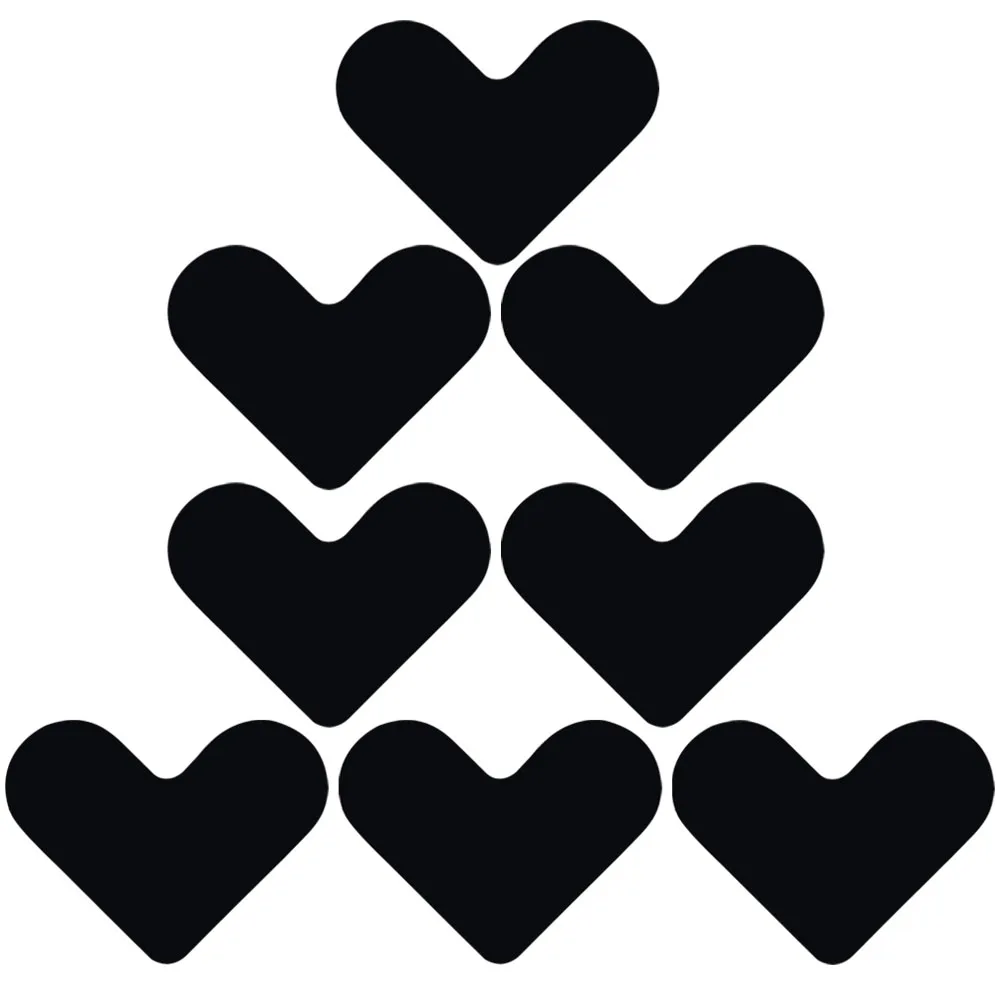 8 قطعة وسادة سجادة غير قابلة للانزلاق على شكل قلب تصميم رقيق للأرضيات المصفحة من بلاط الخشب الصلب لا بقايا سهلة القطع حسب الطلب #6