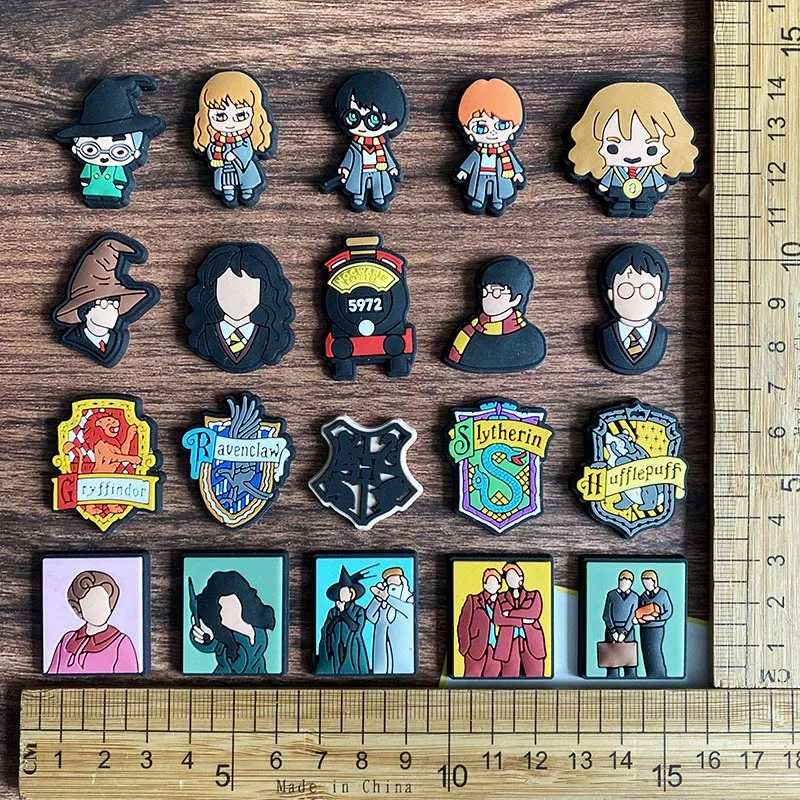17-45 Stück Cartoon-Schuh-Charms, Accessoires, Harry Potter Schuhdekoration, Clog-Sandalen-Schnalle, DIY, Freunde, Partygeschenke – Detail 5