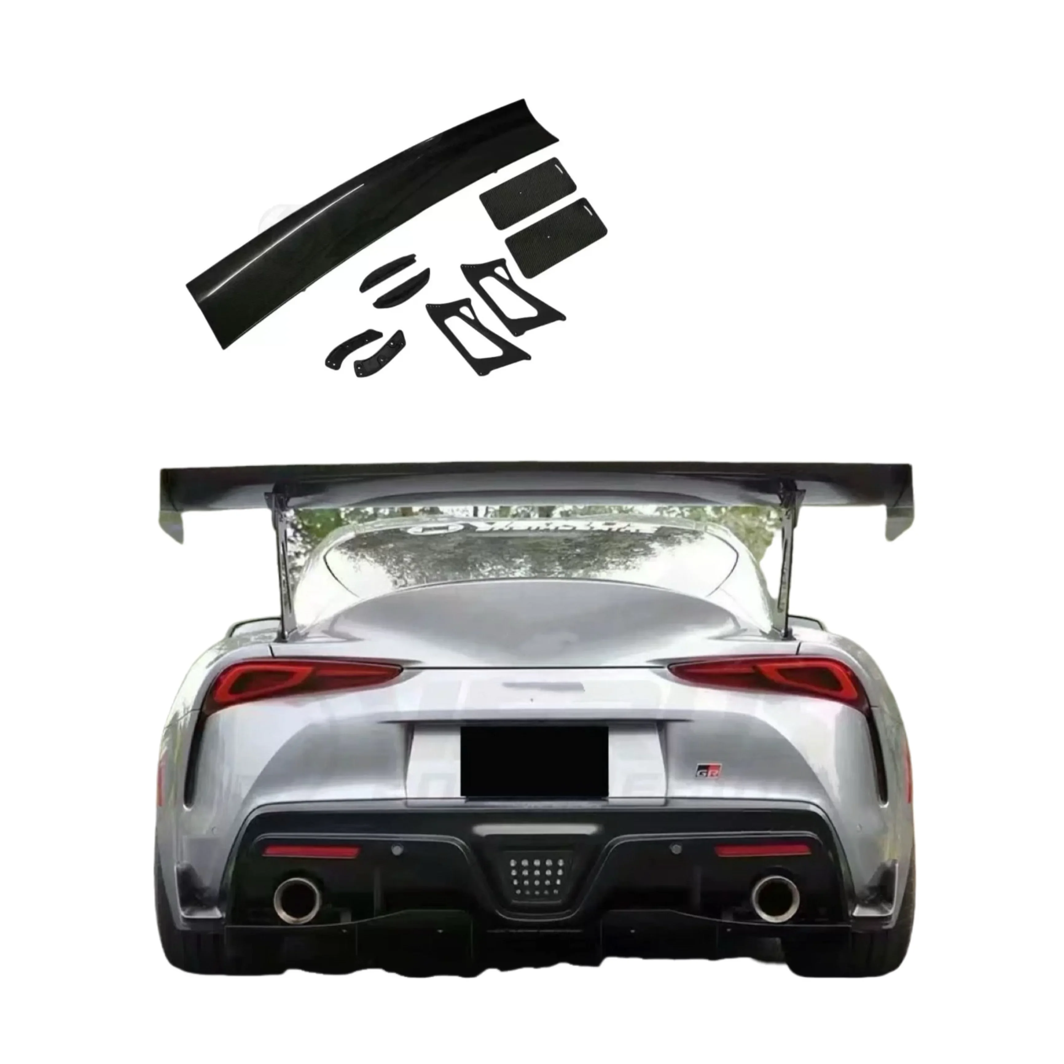 Carbon Fiber Vrs Style Spoiler Rear Trunk Tail Boot Lip Wing for  SUPRA A90 MK5 Auto Tuning