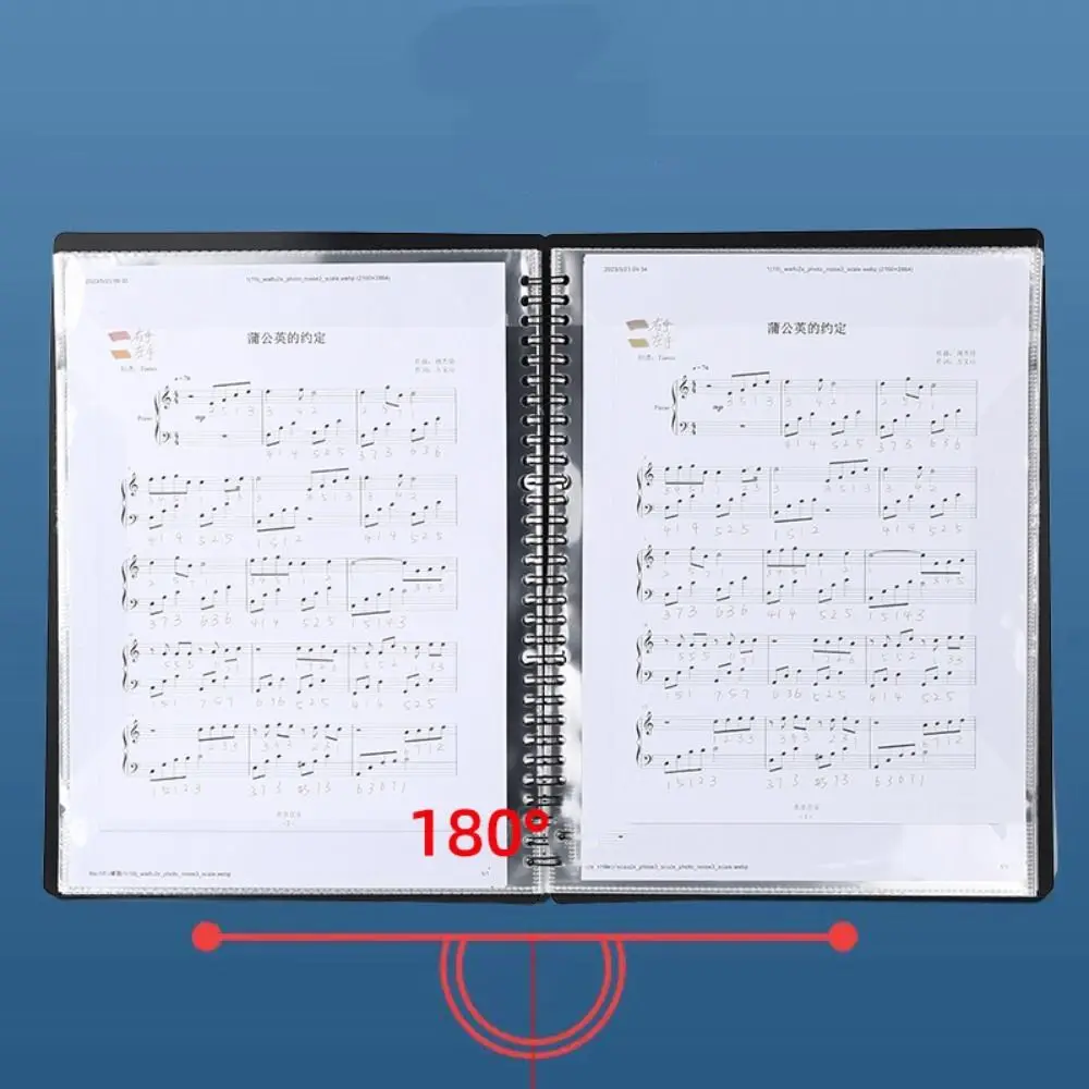 Cover Folder A4 Sheet Music Folder Creative Fashionable Loose Leaf Notebook Durable Waterproof Budget Binder Student