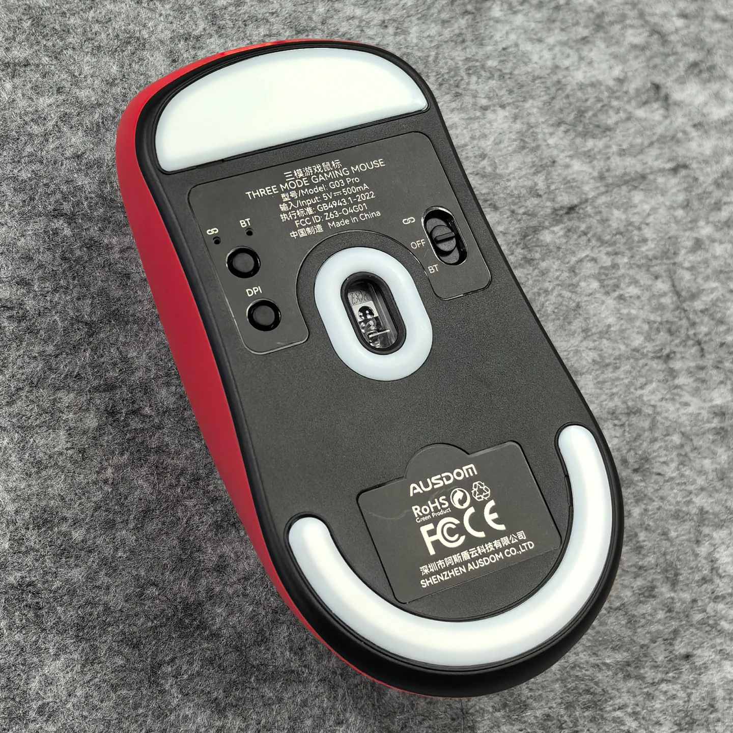 UnusualWaySports Mouse Skates Feet Ausdom G03 Pro Cambered Surface PTFE Anti Collapse Magic Ice