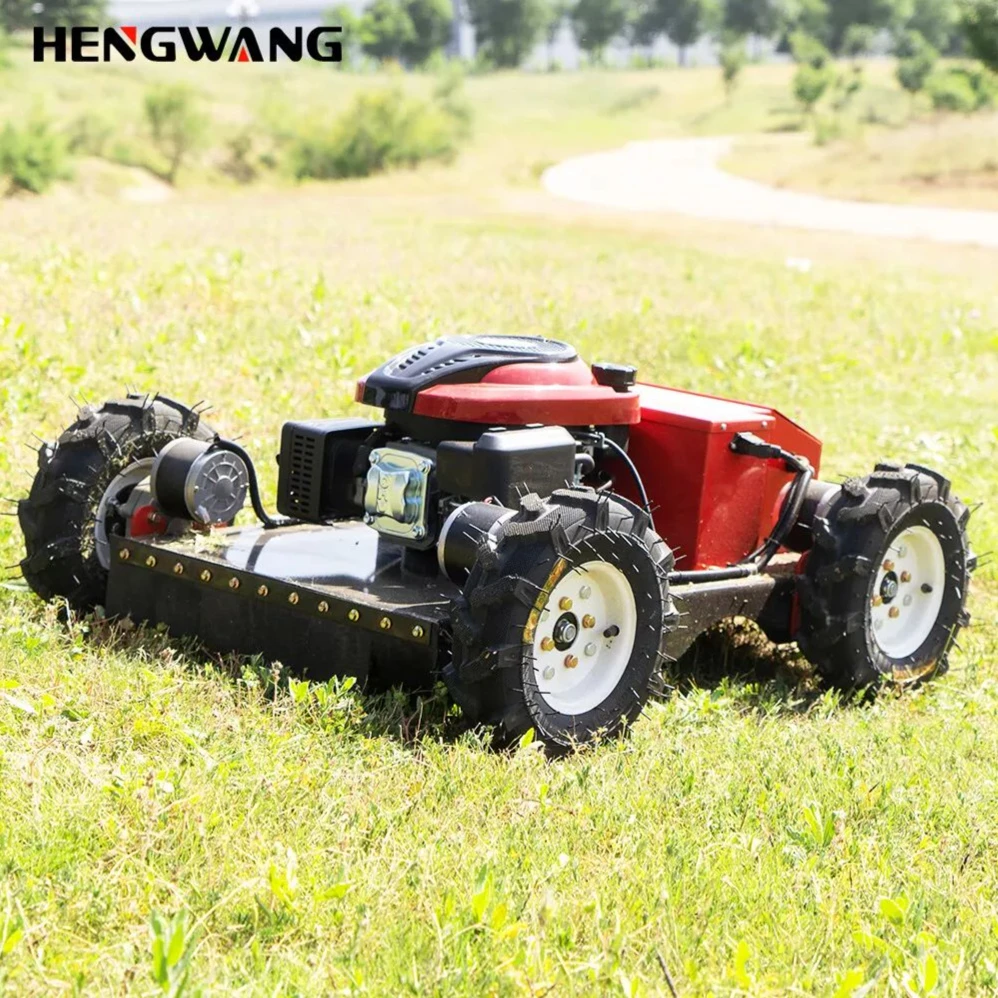 Customize Crawler Electric Remote Control Lawn Mower Robot Suitable For Yard Balcony Orchard Farm And Golf Course