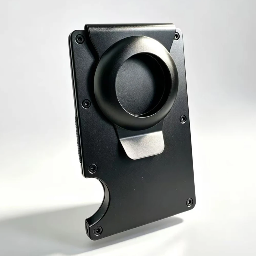 AirTag-Geldbörse für Herren mit RFID-Schutz, Kratzfest, Kreditkarten-AirTag-Halter, Einfacher Zugriff auf Karten, Geldklammer, Herren-Geldbörse – Detail 1