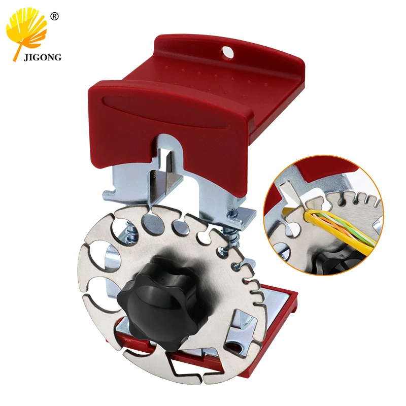 Adjustable Handheld Cable Stripper Cutter Tool with Plastic And Rubber Outer Casing for Stripping Insulated Wire Materials