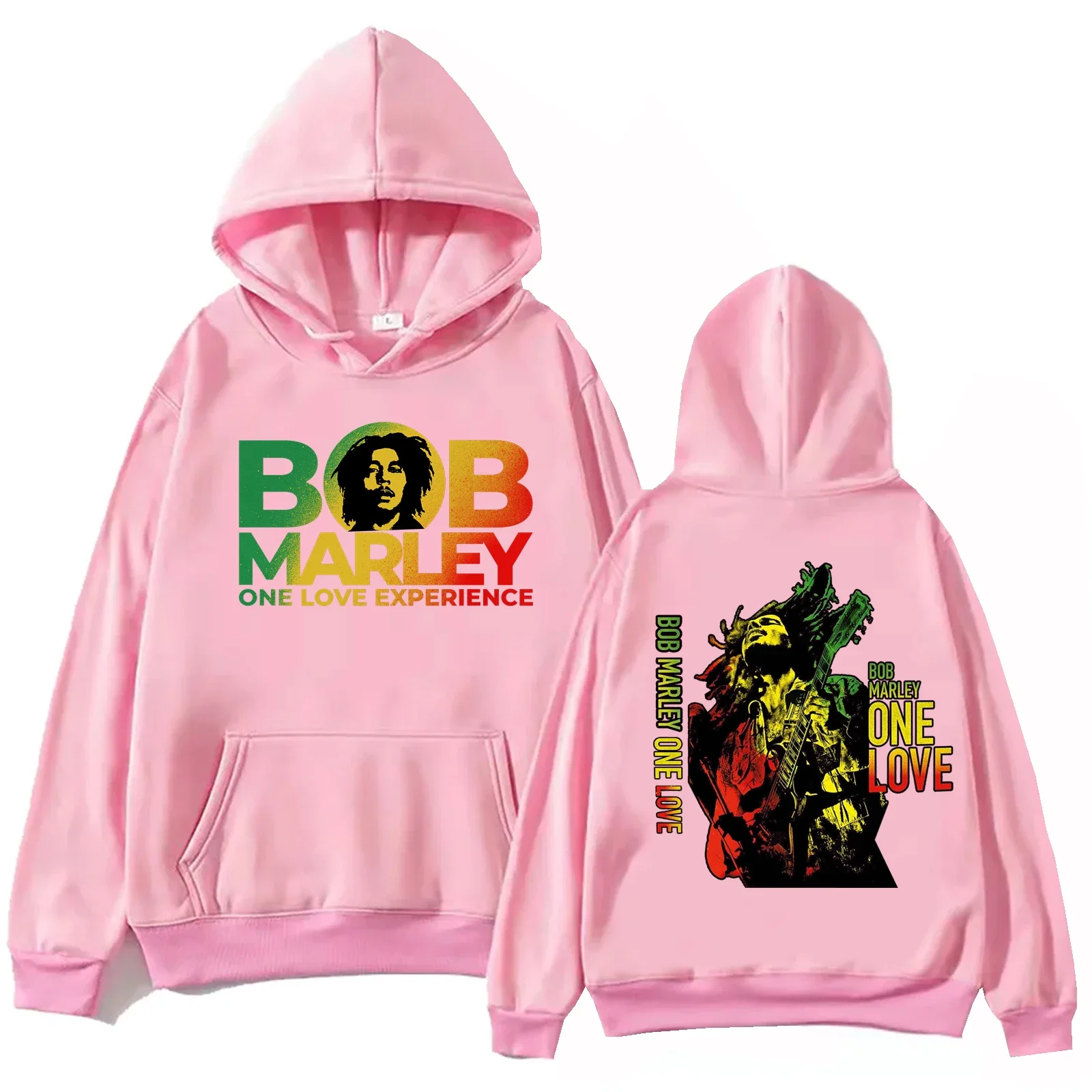 Bob Marley 2024 Hoodie Harajuku Hip Hop Pullover Tops Popular Music Sweatshirt Fans Gift Plus size