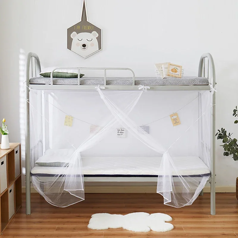 Mosquiteiro branco para cama, mosquiteiro, anti mosquito cortina gaze, para cama dormitório, quarto, instalação gratuita, 1pc