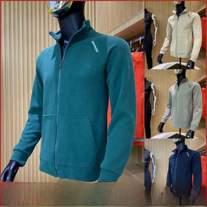 

Knitted Outerwear! Japanese Sle Simple Fabric! Autumn New Men's Outdoor Collar Open Cardigan Jaet