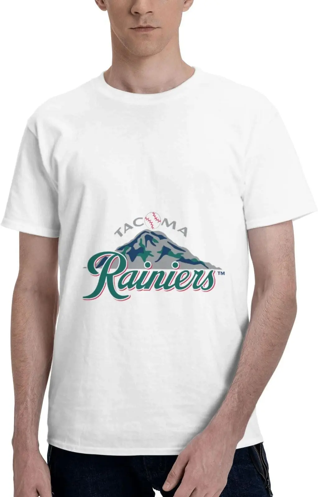 Tacoma Rainiers Men's Short Sleeve Round Neck Tees Cotton Luxury brand vintage oversized