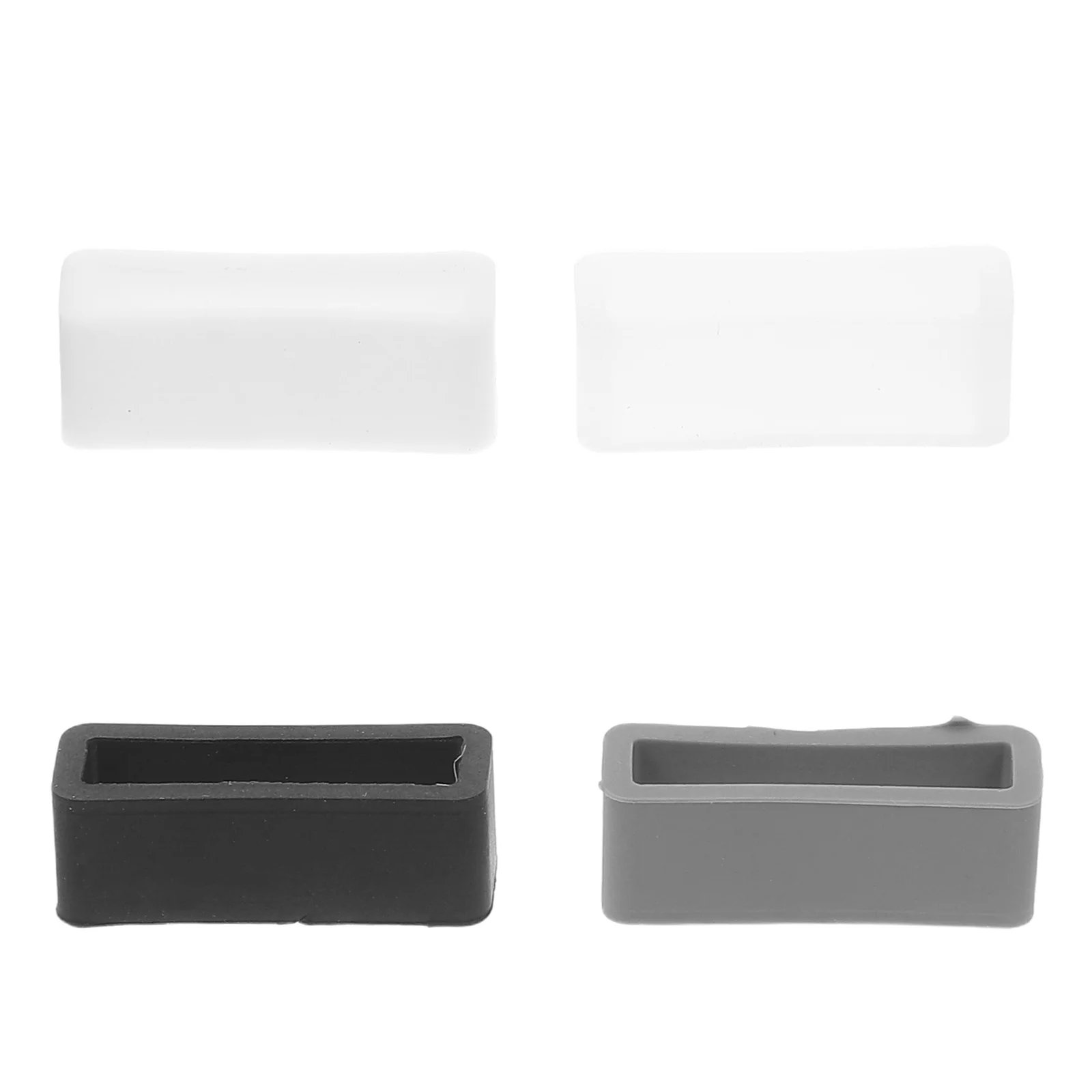 

4Pcs Silicone Watch Strap Rings Bezel Activity Replacement Soft Smooth Bright Colors Buckle Watch Accessories Retaining Rings