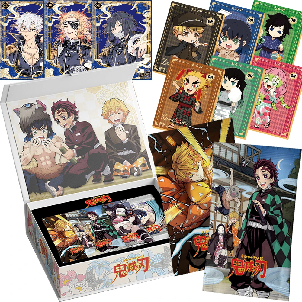 

Коллекционные карты «Убийца демонов», аниме главный герой Камадо Танджиро, редкая ограниченная серия, карты с брызгами чернил, картина маслом, детские игрушки, подарки