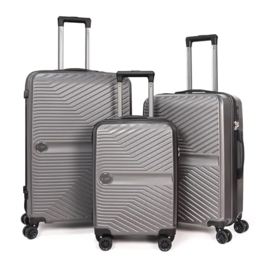 

Luggage Set 3 Pieces -Suitcase Set - Luggage with Wheels - Check-in Luggage - PC + ABS Durable Suitcase Rotating Silent Wheels