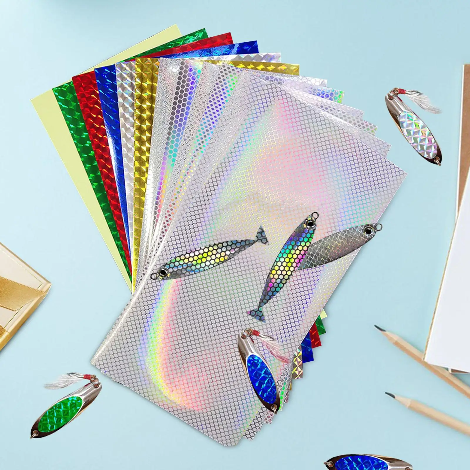 12x ملصقات صيد مضيئة لمعالجة المياه العذبة الصلبة