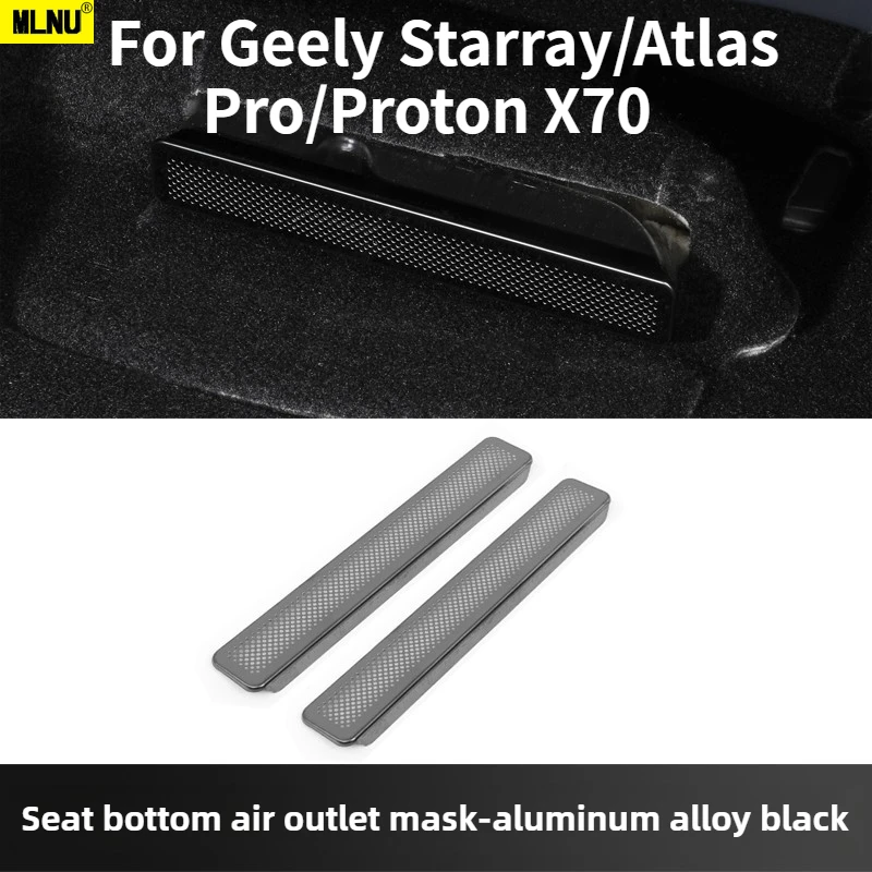 

For Geely Starray/Atlas Pro/Proton X70 Accessories 2024-2025 - Ergonomic Faux Suede Headrest & Lumbar Support,Breathable