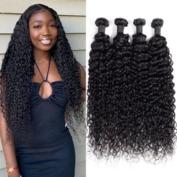 Brazilian Hair Weave Bundles Raw Curly Human Hair Bundles 28 30 32 Inch Water Deep Wave Bundle Remy Virgin Extension 3 4 Bundles