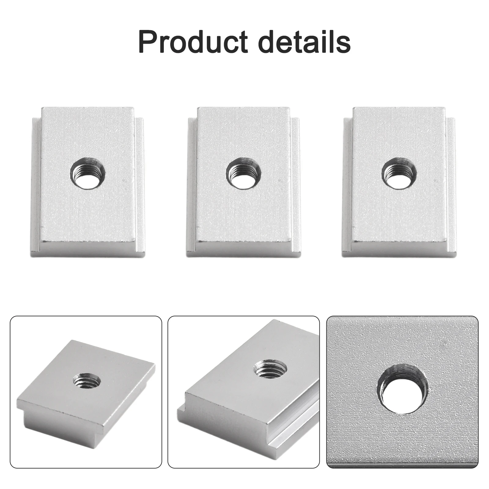 5pcs T Track Slider Aluminum Alloy T Slot Nut M6 Compatible with For Woodworking Tools Essential for DIY Projects
