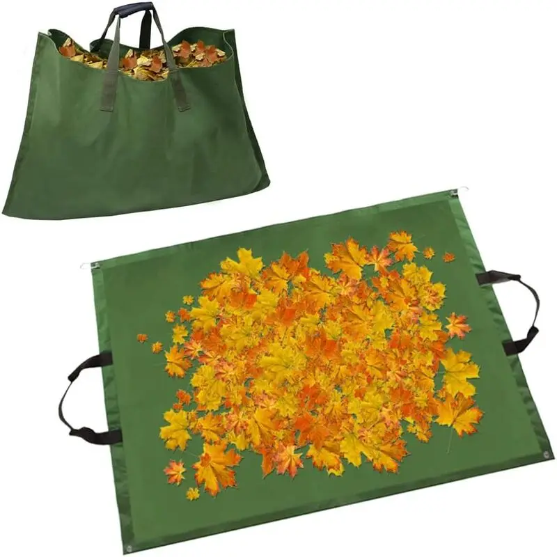 

Reusable Waterproof Canvas Yard Waste Bags – Foldable Garden Leaf Collection Bags for Outdoor Use