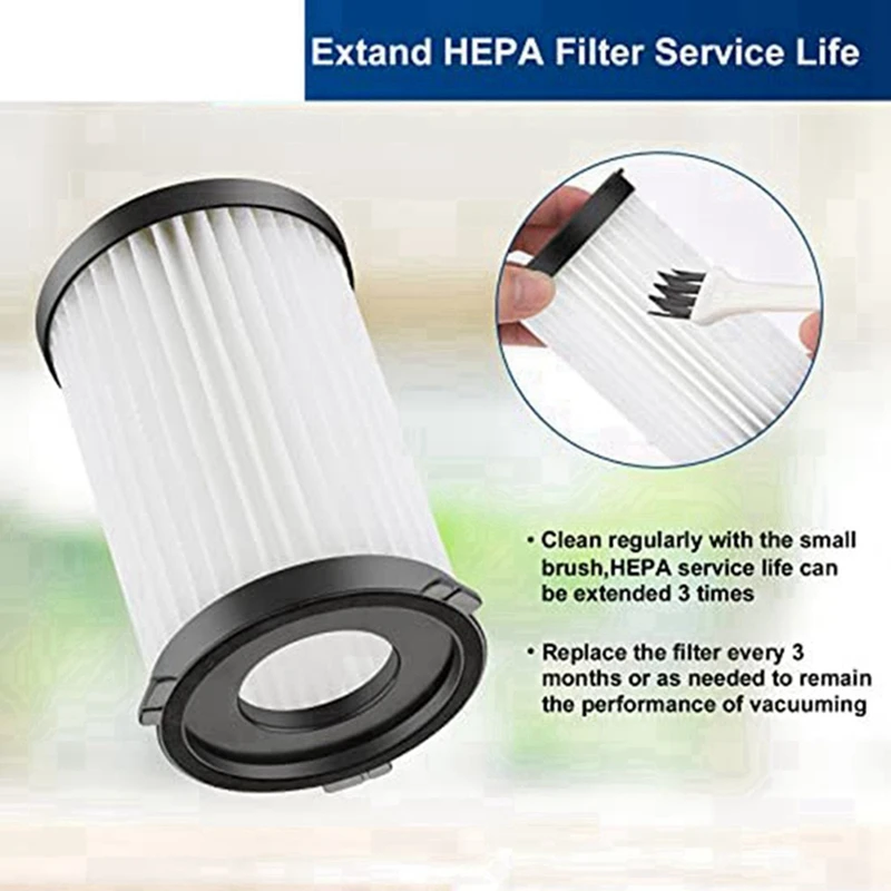 Vacuum HEPA Filter Replacement Accessories Parts Compatible For MOOSOO D600 D601 E600 V600 Vacuum Cleaner Washable Reusable