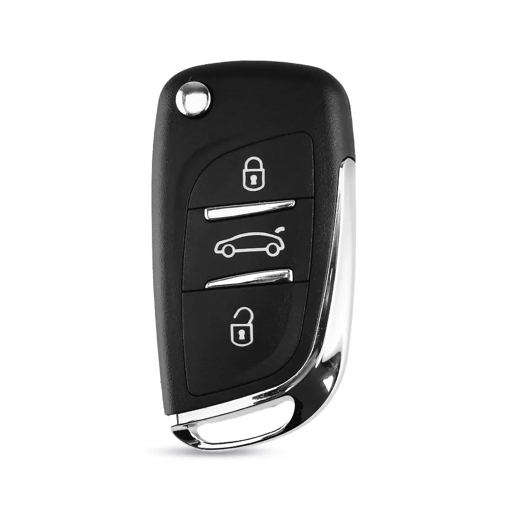 KEYYOU CE0536 Fob 2/3 Bttons Modified Flip Car Remote Key Shell For Peugeot 107 206 207 307 308 407 308 607 Key VA2/HU83 Blade