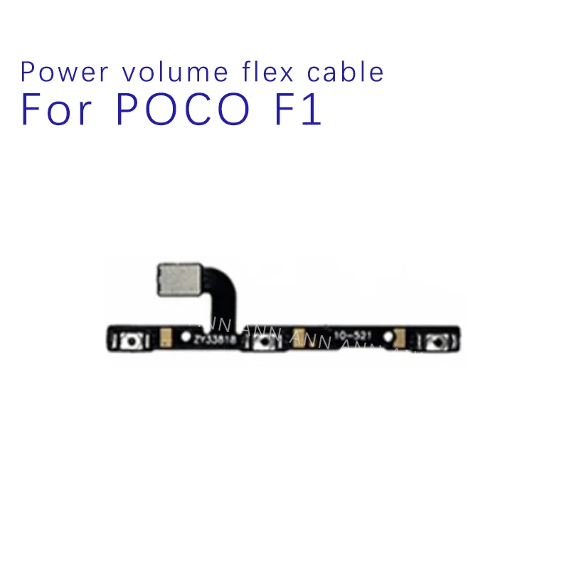 Power Key & Volume Side Button Flex Cable For Xiaomi Pocophone Poco F1 Replacement Parts