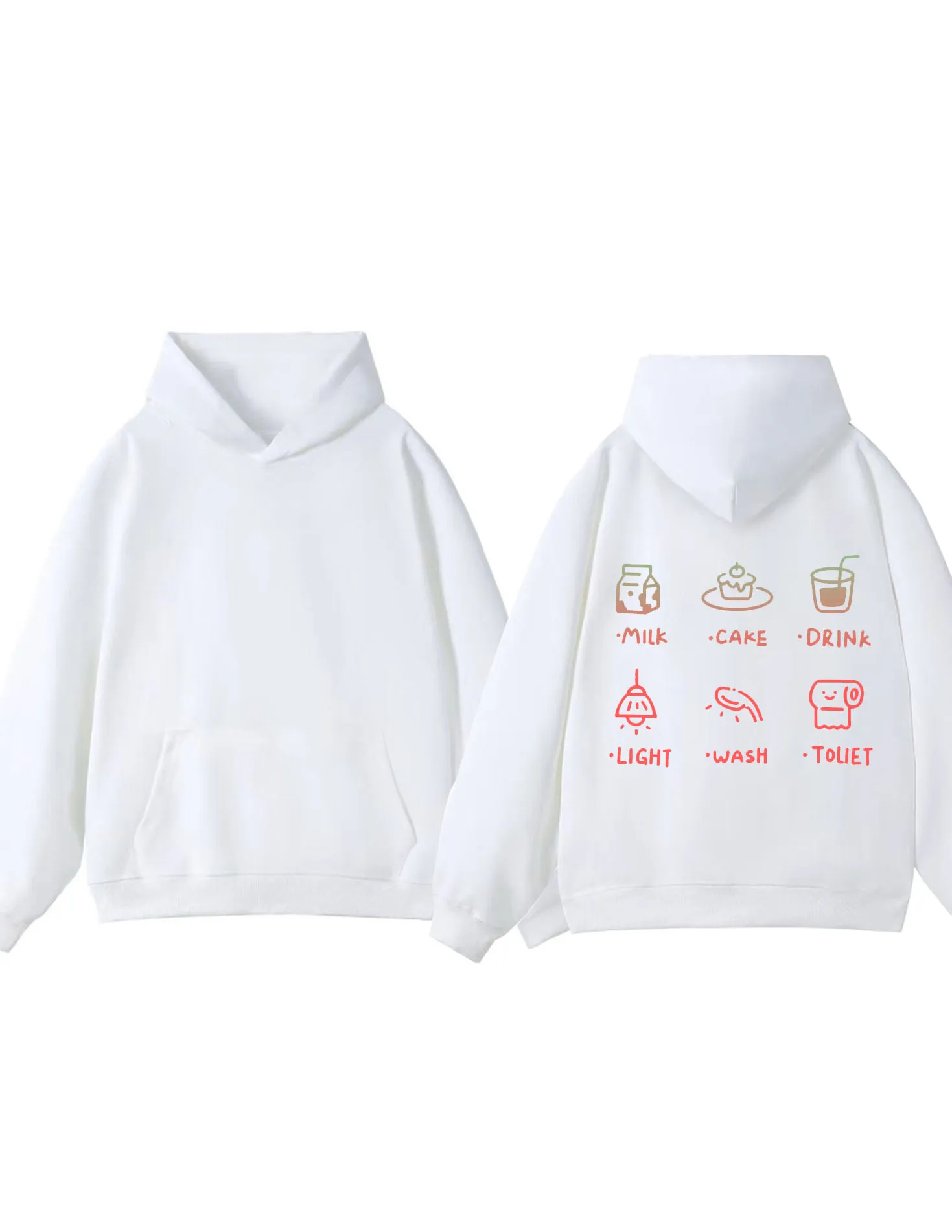 

2025 Fashion 300g Heavy Weight Daily Life Icon Hoodie Men's and Women's Fashion Casual Street Wear Hoodie Printed