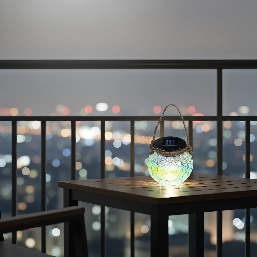 

Креативная светодиодная стеклянная лампа на солнечной энергии, уличное украшение в виде трещин во дворе, окружающее атмосферное освещение