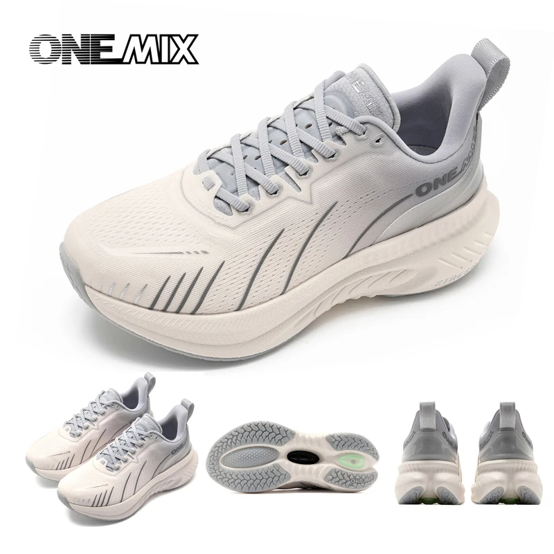 ONEMIX Gepolsterte Laufschuhe für Damen, Herbst und Winter, Heavy Runners, Schnürschuhe für Damen, Springseil, Tanz, rutschfeste Outdoor-Sneaker – Detail 18